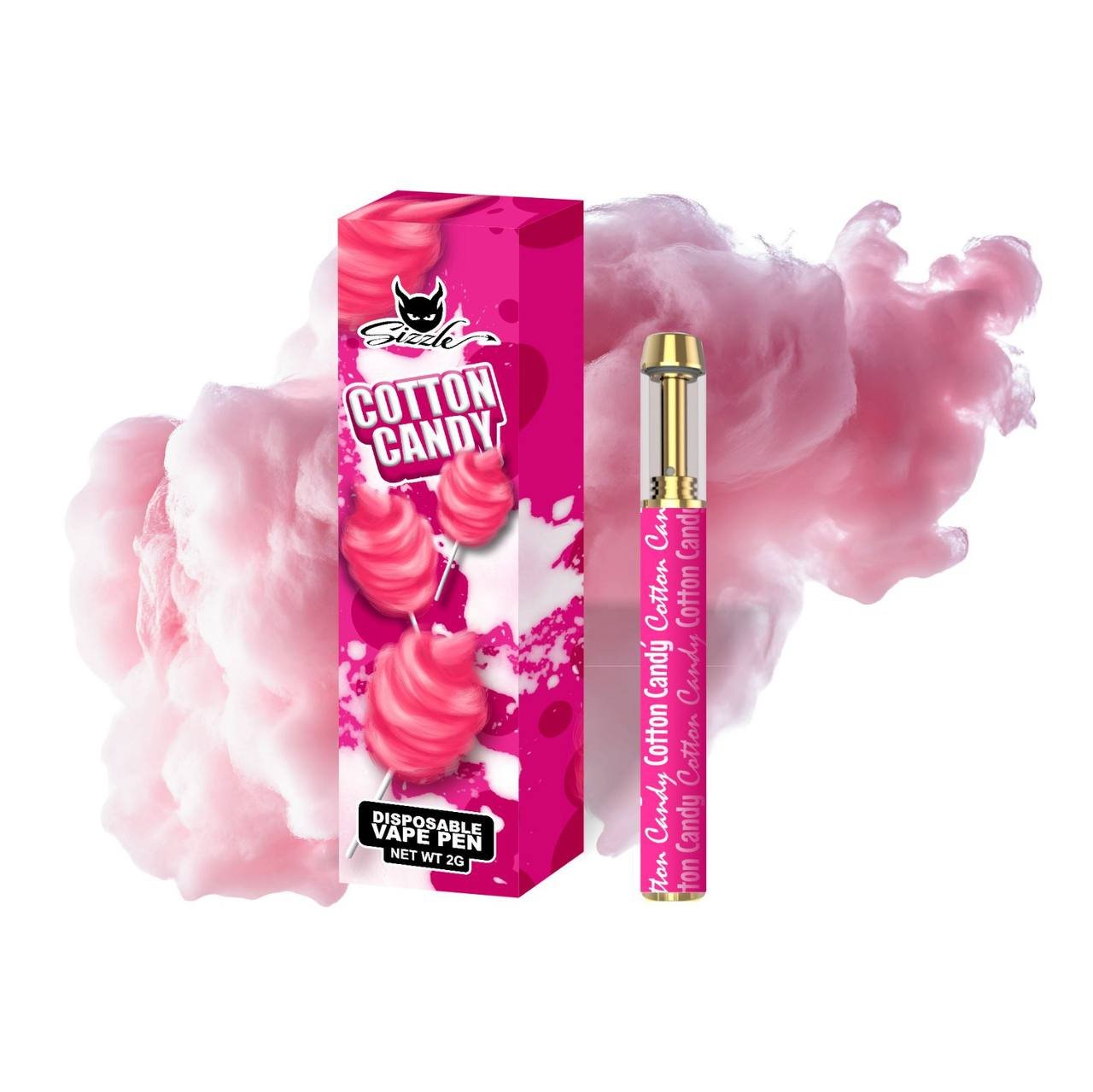 Sizzle – Cotton Candy Disposable Vape Pen 2g