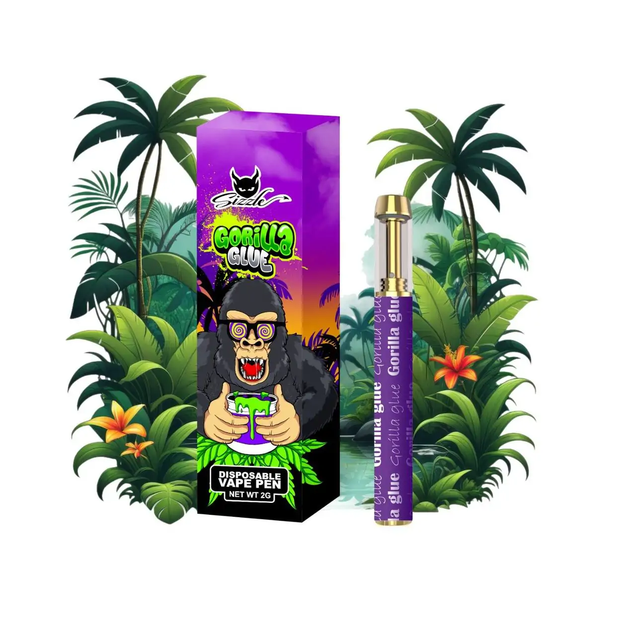 Sizzle – Gorilla Glue Disposable Vape Pen 2g
