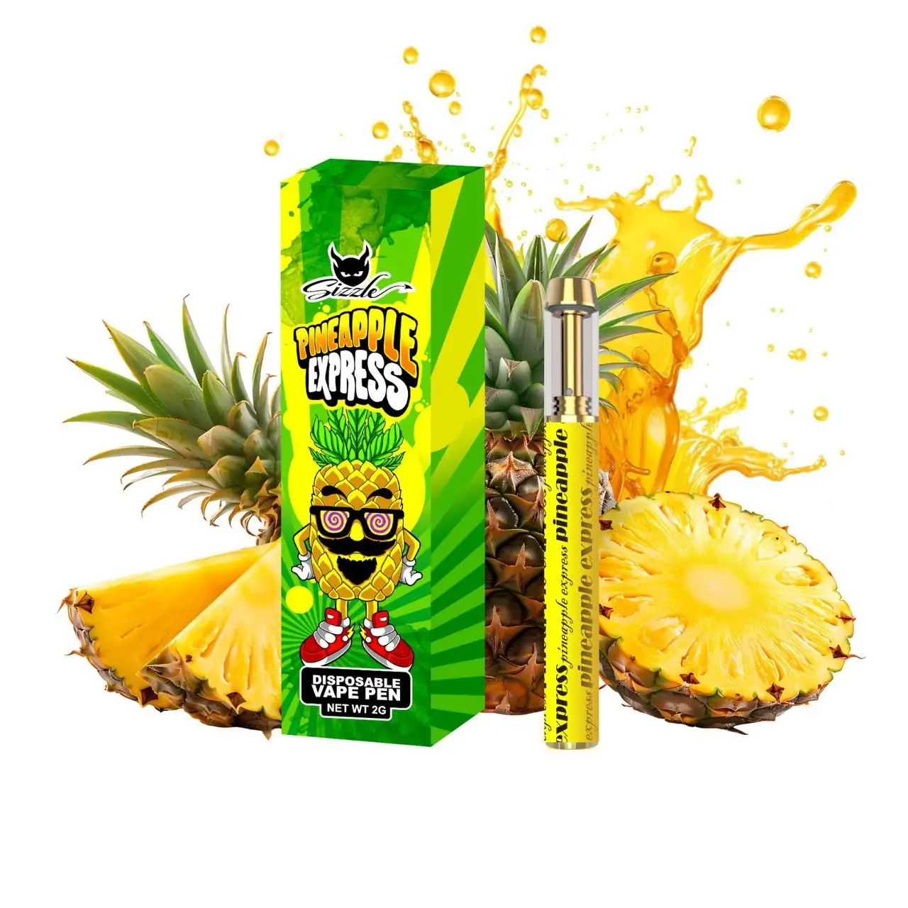 Sizzle – Pineapple Express Disposable Vape Pen 2g