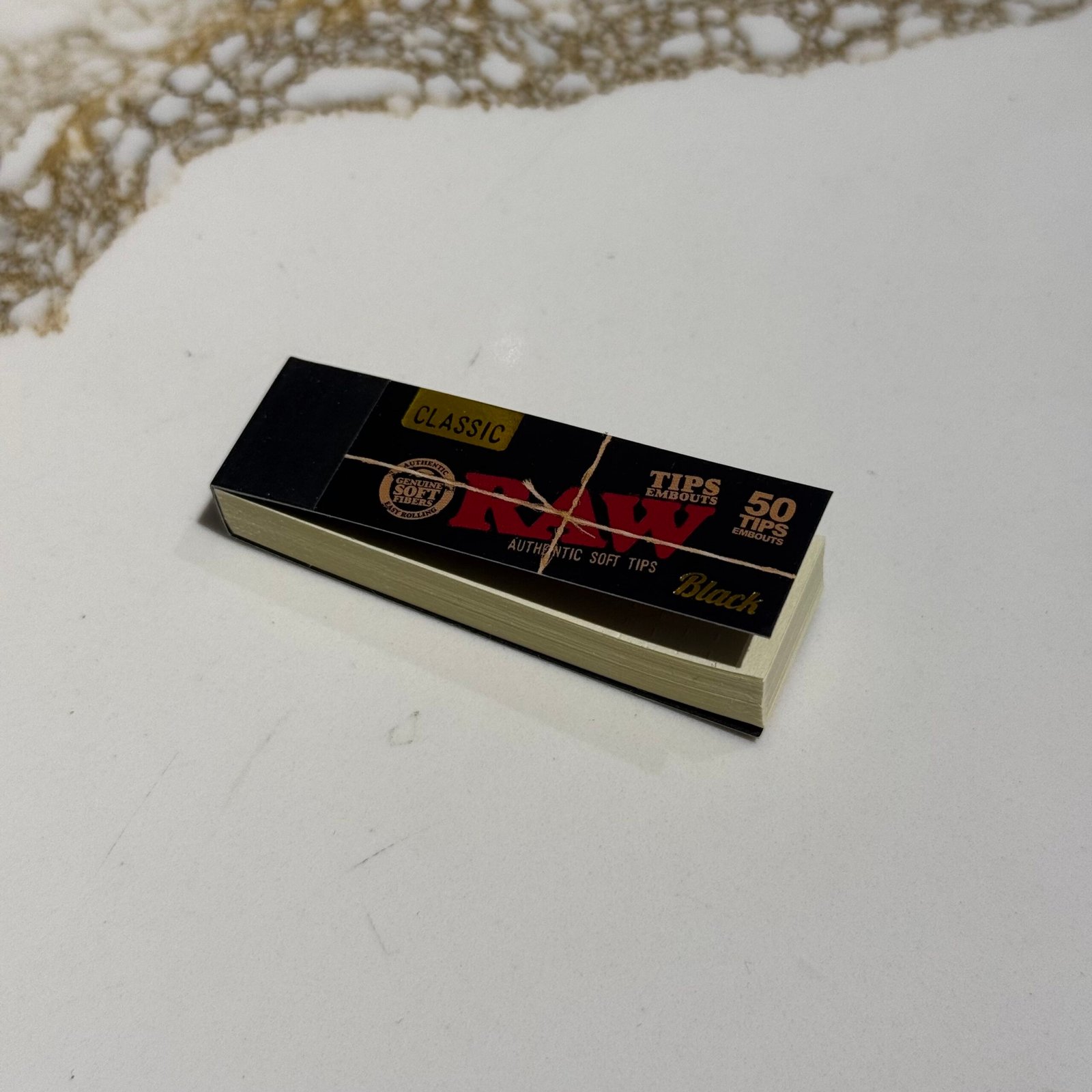 Raw Black Rolling Paper Tips