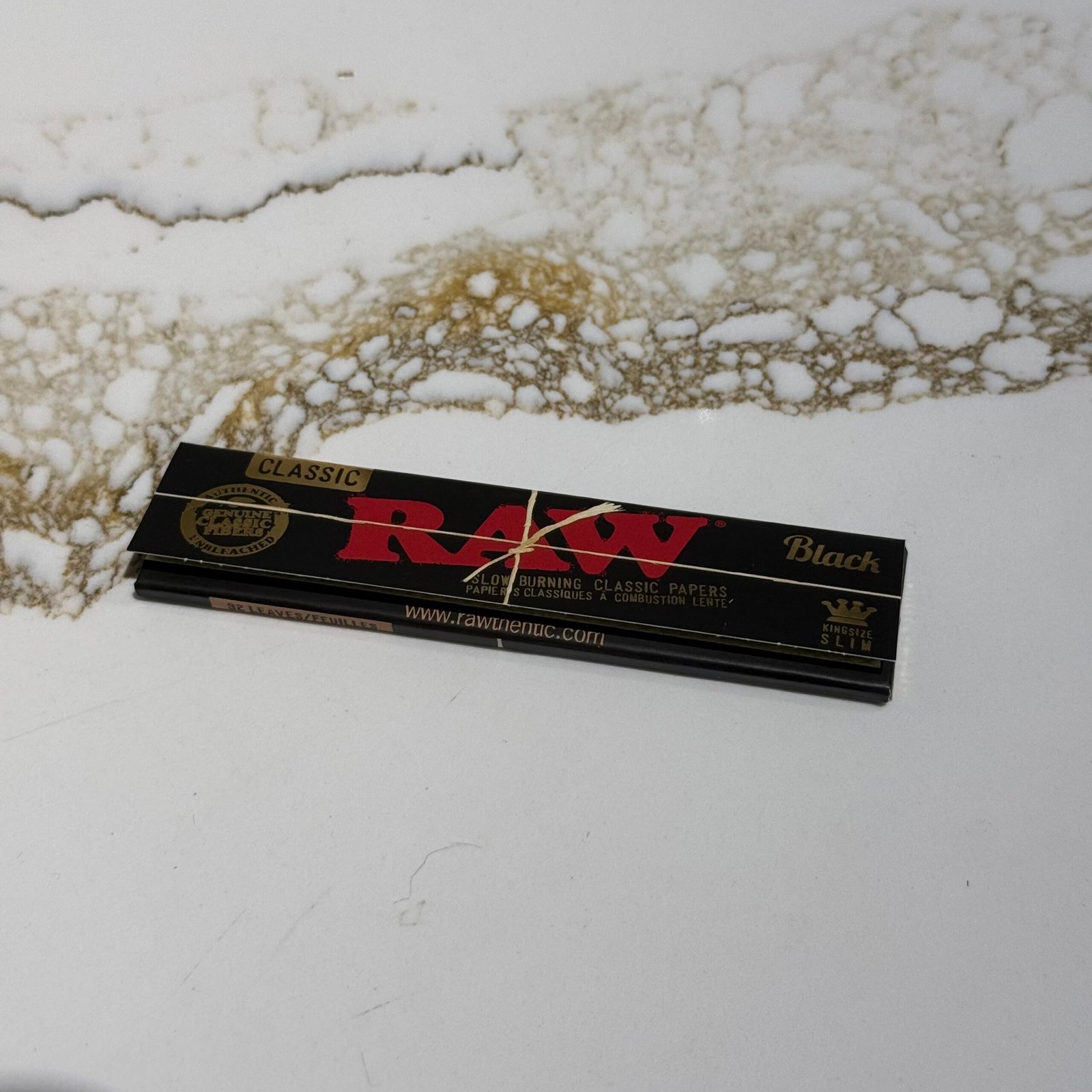 Raw Black Natural Unrefined Rolling Paper – King Slim