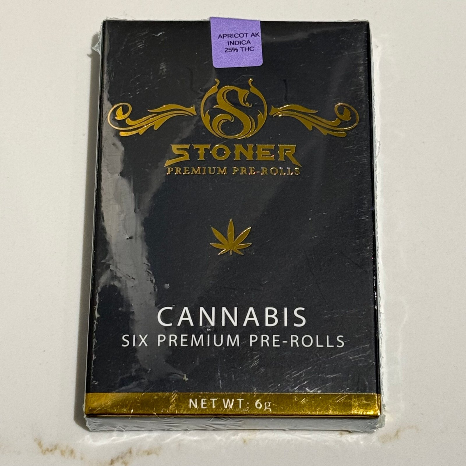 Apricot AK – Stoner 6 Pack Pre-Rolls (Indica)